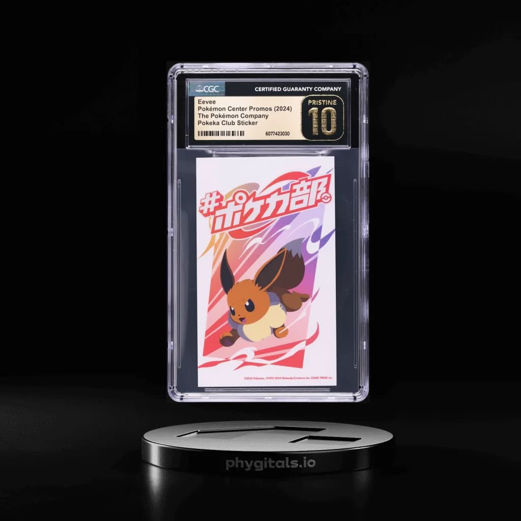 2024 Pokemon Japanese Center Promo Pokeka Club Sticker Eevee CGC 10 PRISTINE
